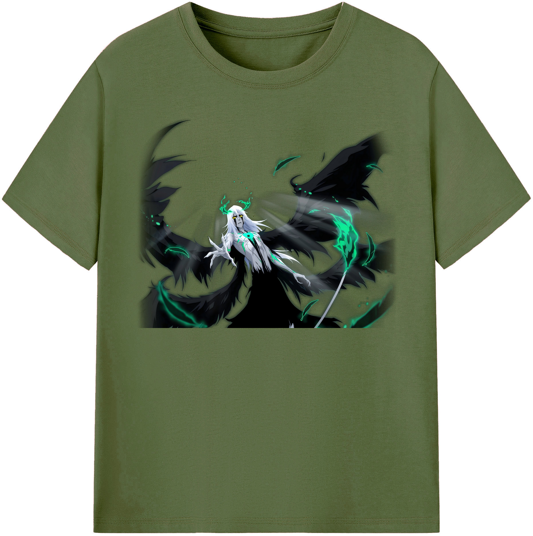 （画像用） ブリーチ ウルキオラ·シファー BLEACH Ulquiorra cifer 綿100％半袖Tシャツ（フロントプリント）